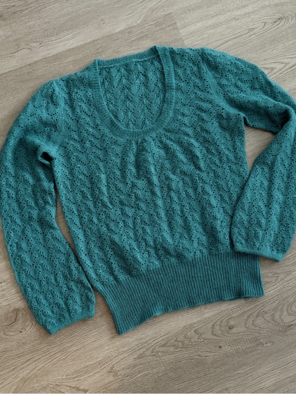 Rare Teal Mohair Sweater